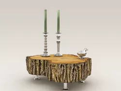 STUMP CANDLE HOLDER STUFF 3D model