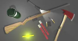 Survival Starter Pack Low-poly  3D model