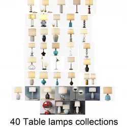 Table Lamp Collection 3D model