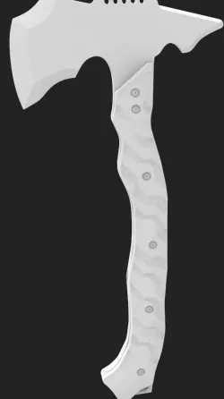 Tactical Axe - High Poly Model 3D model