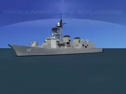 Takanami Class Destroyer DD-110 3D model