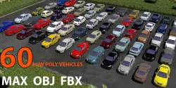 TOP ASIAN CARS Low-poly  3D model