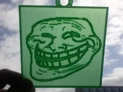 Trollface Lithopanes