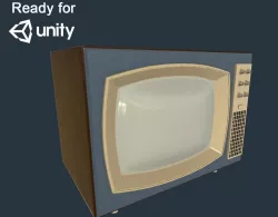 Vintage 50s TV  Low-poly  3D model