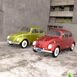 Volkswagen Beetle for DAZ Studio 3D model