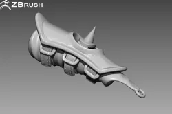 Zbrush Hands Armor 3D model