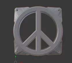120mm PEACE fan grill