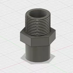 3/4" Male BSP tap thread to 1/2" Female tap thread