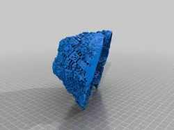 3d object test, weird, hadean thing mandelbox