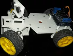 4WD RC Smart Car Chassis for Arduino (or ESP) - Ultrasonic Remix