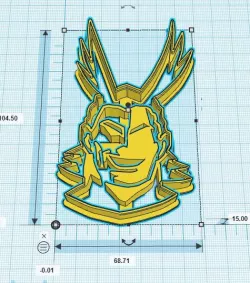 All Might Cookie Cutter #1