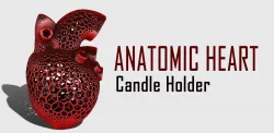Anatomic Heart Candle Holder 