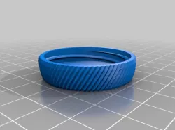 Container with Knurled Lid
