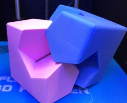 Cube/Sphere Dissection, Kawai Tsugite Style, Cube Joint, Math Puzzle