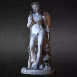 Cupid Triumphant Examining his Arrow 