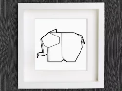 Customizable Origami Elephant