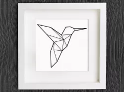 Customizable Origami Hummingbird