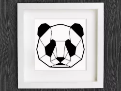 Customizable Origami Panda Head