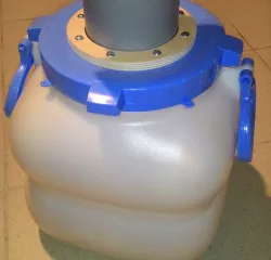 Cyclone filter, clamping tank. 