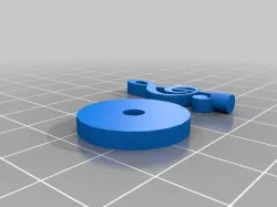 Ficha Clave de Sol (para juego de mesa)