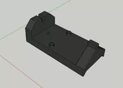 Glock (17) airsoft RMR base mount.