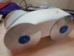 Gravity Car CD Wheels