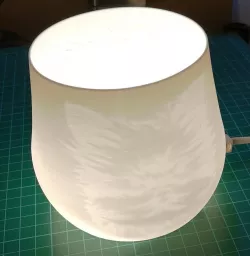 Lamp Shade with embosed Yorkshire Terrier 