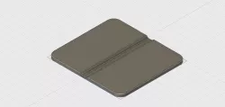 Light duty nylon hinge