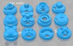 Mixed Beyblade Tips