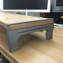 Monitor stand (Using IKEA shelf)