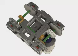Motorized bogie for OS-Railway - fully 3D-printable railway system