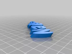 My Customized iamburny's  Text - Name Keyring / Keyfob