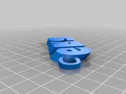 My Customized iamburny's  Text - Name Keyring / Keyfob