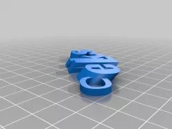 My Customized iamburny's  Text - Name Keyring / Keyfob