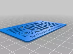 My Customized Thingiverse's custom business card