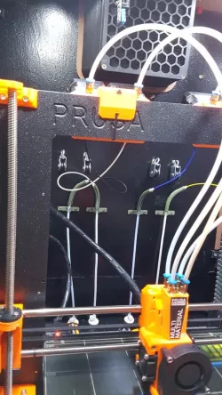 PTFE Filament Guide Prusa MK2 Multi Color for Enclosure