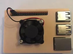 Raspberry PI 3 Slim Case with 30mmFan and Optimised airflow
