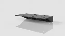 Screwdriver wall mount for drawers case