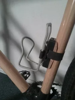 Strap on bottle cage mount