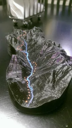 Sundown Pass Topo map