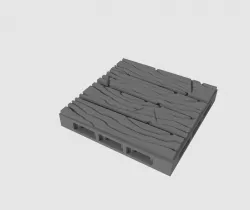 2x2 Wood Plank Floor 1