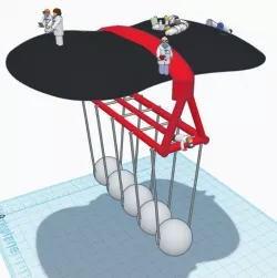 Balls of Teal (Newton's Cradle)