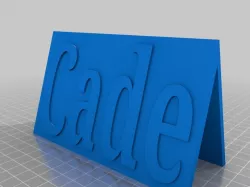 Cade Nameplate
