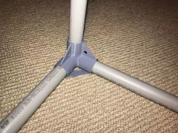 Corner or bracket for printer enclosures made with PVC tubes
