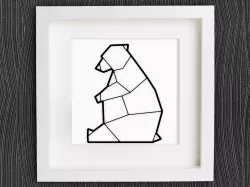 Customizable Origami Polar Bear / Ice Bear