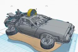 De lorean bubble drone