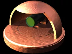 Domed deck light with shaded dome