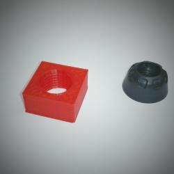 Dremel nose clearance cap thread size