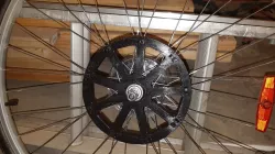 E bike conversion with belt and pulley