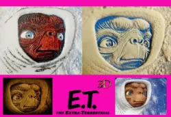 E.T dibujo 3D 